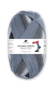 Sockenwolle 4-fädig Golden Socks Saas Fee Fb. 433.04 grau-blau